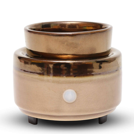 Electric Wax Melt Diffuser & Candle Warmer – Brown | Elegant & Flameless