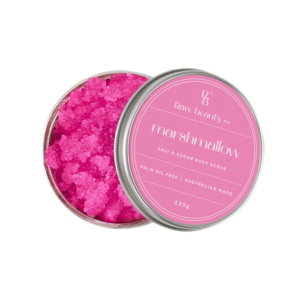 Marshmallow Salt + Sugar Scrub 125g | Exfoliating & Refreshing